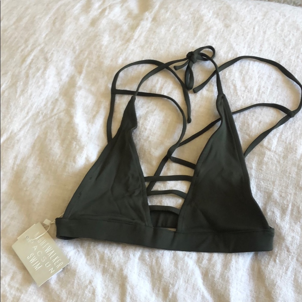 Olive Green Bikini Top